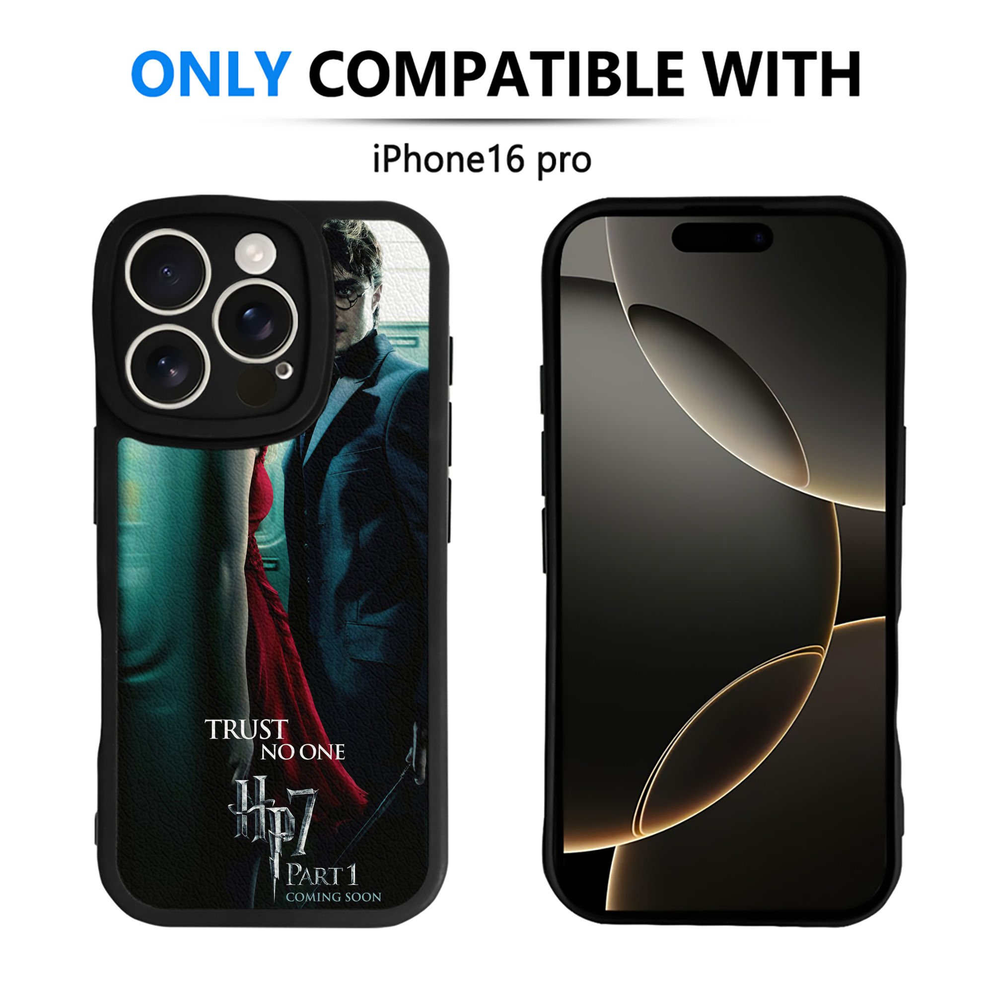 （画像用） Harry Potter ハリー・ポッターシリーズ 【iPhone 16シリーズ対応】シリコンスマホケース（レザー調） 材質：シリコン